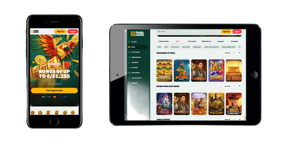 Tikal Casino App-Screenshot